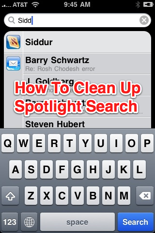 Spotlight Search iPhone