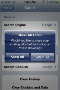 Tip: How To Turn On Private Browsing Mode On The IPhone & IPad | Art Of