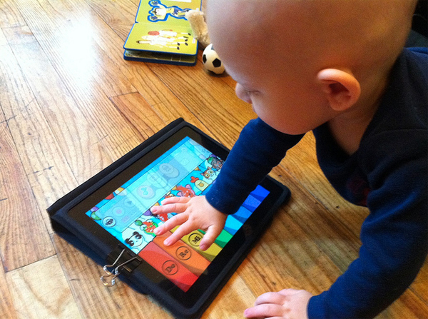 Childprooding iPad with Binder Clip