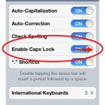 Basics: How to Activate Caps Lock on the iPhone and iPad