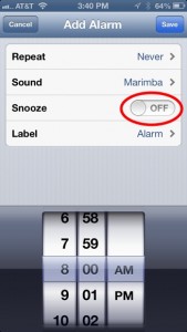 iPhone Basics: the iPhone Alarm Clock’s Snooze Button(s) - Art of the