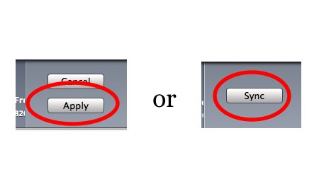 Click Apply or Sync