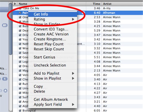 Right Click and Select Get Info