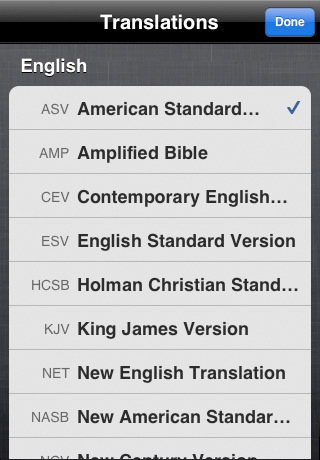Bible App Translations