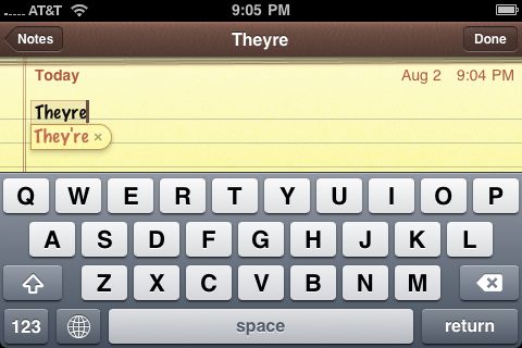 Quick Contractions on the iPhone