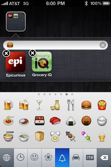 Folders labeled with emoji