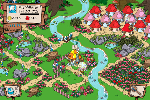 Smurf Village freemium iPhone game