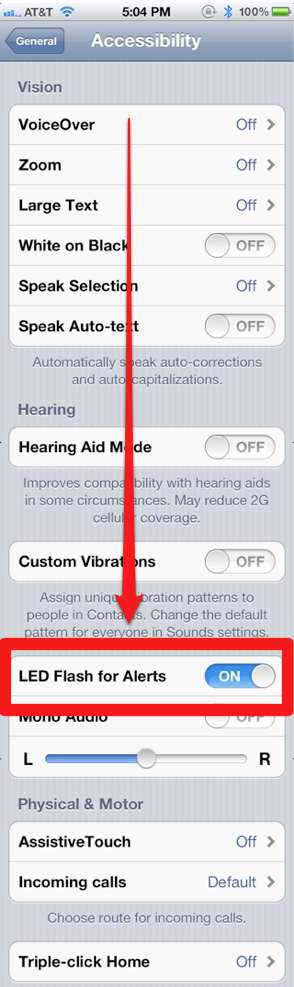 Tip: Make the iPhone’s LED Light Blink When You Receive a Call, Text