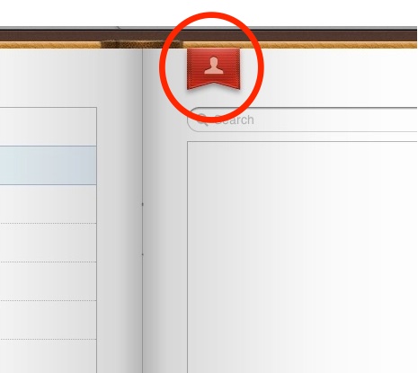 Click Red Ribbon for Groups in iCloud