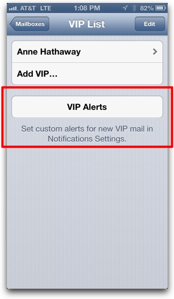 Set VIP Alerts