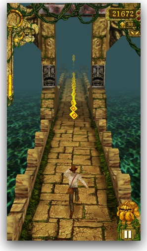 Temple Run on iPhone 5