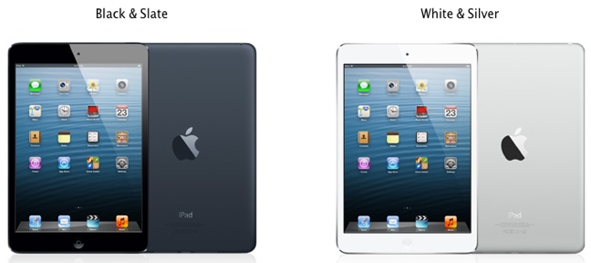 iPad mini in black and white