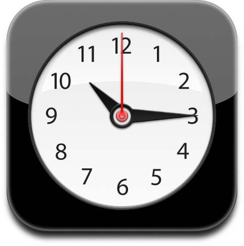 iPhone clock app