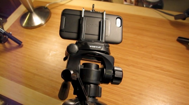 iStabilizer with iPhone in case inside