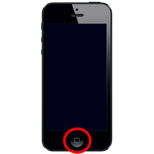 Press home button to wake screen