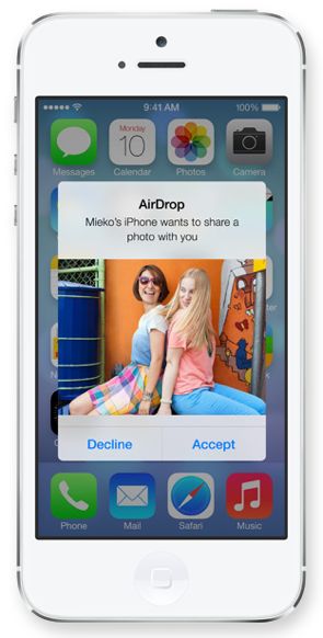 Airdrop iOS 7